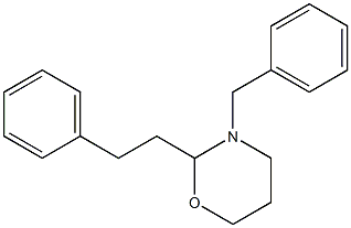 2-Phenethyl-3-benzyltetrahydro-2H-1,3-oxazine Struktur