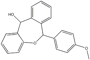 6-(4-Methoxyphenyl)-6,11-dihydrodibenz[b,e]oxepin-11-ol Struktur