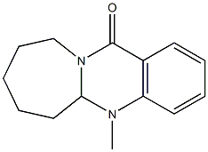 5a,6,7,8,9,10-Hexahydro-5-methylazepino[2,1-b]quinazolin-12(5H)-one Struktur