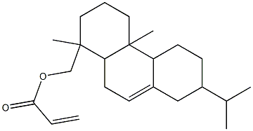 Acrylic acid 1,2,3,4,4a,4b,5,6,7,8,10,10a-dodecahydro-7-isopropyl-1,4a-dimethylphenanthren-1-ylmethyl ester Struktur