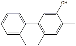 2,4-Dimethyl-5-(2-methylphenyl)phenol Struktur