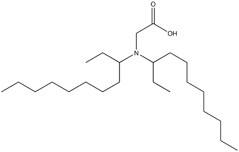 N,N-Bis(1-ethylnonyl)aminoacetic acid Struktur