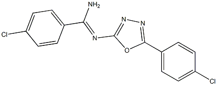 N2-(5-(4-Chlorophenyl)-1,3,4-oxadiazol-2-yl)-4-chlorobenzamidine Struktur