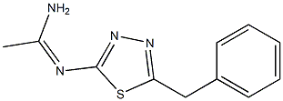 N2-(5-Benzyl-1,3,4-thiadiazol-2-yl)acetamidine Struktur