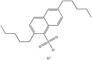 2,6-Dipentyl-1-naphthalenesulfonic acid potassium salt Structure