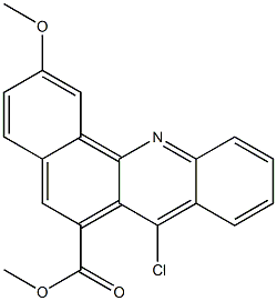 2-Methoxy-7-chlorobenz[c]acridine-6-carboxylic acid methyl ester Struktur