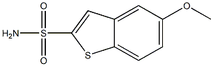 5-Methoxybenzo[b]thiophene-2-sulfonamide Struktur