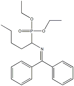 [1-(Diphenylmethylene)aminopentyl]phosphonic acid diethyl ester Struktur