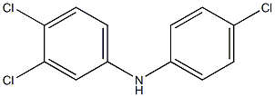 3,4-Dichlorophenyl 4-chlorophenylamine Struktur