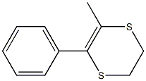 2-Phenyl-3-methyl-5,6-dihydro-1,4-dithiin Struktur