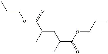 2,4-Dimethylglutaric acid dipropyl ester Struktur