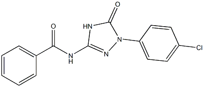 N-[[1-(4-Chlorophenyl)-4,5-dihydro-5-oxo-1H-1,2,4-triazol]-3-yl]benzamide Struktur