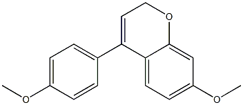 4-(4-Methoxyphenyl)-7-methoxy-2H-1-benzopyran Struktur