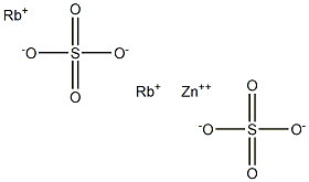 Rubidium zinc sulfate Struktur