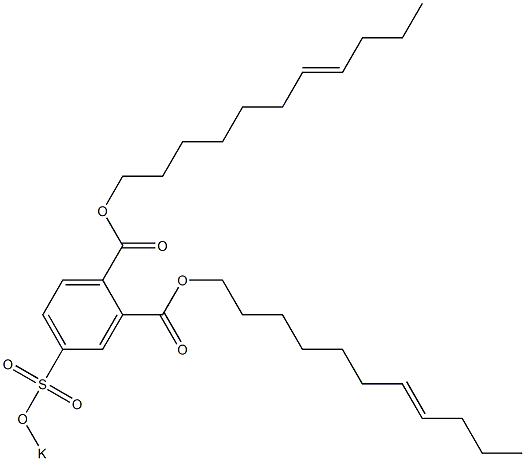 4-(Potassiosulfo)phthalic acid di(7-undecenyl) ester Struktur