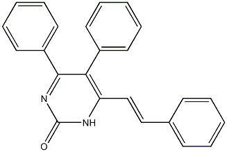 4,5-Diphenyl-6-styryl-1,2-dihydropyrimidin-2-one Struktur