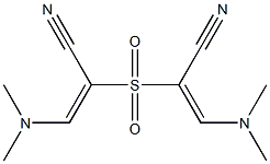 2,2'-Sulfonylbis[(E)-3-dimethylaminopropenenitrile] Struktur