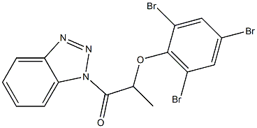 1-[2-(2,4,6-Tribromophenoxy)propanoyl]-1H-benzotriazole Struktur