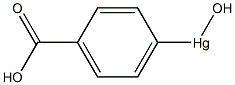 p-Hydroxymercuribenzoic acid Struktur