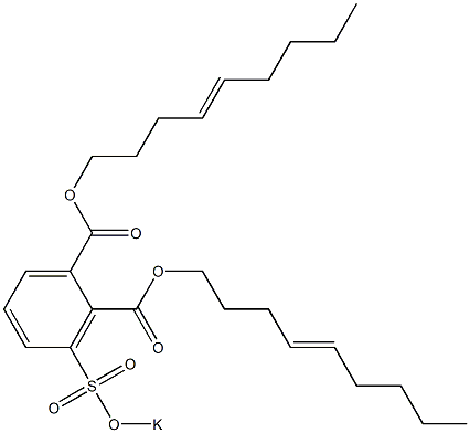 3-(Potassiosulfo)phthalic acid di(4-nonenyl) ester Struktur