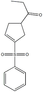 4-Propionyl-1-(phenylsulfonyl)-1-cyclopentene Struktur