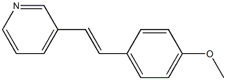 3-(4-Methoxystyryl)pyridine Struktur