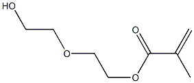 Methacrylic acid 5-hydroxy-3-oxapentane-1-yl ester Struktur