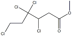 3,4,4,6-Tetrachlorocaproic acid methyl ester Struktur