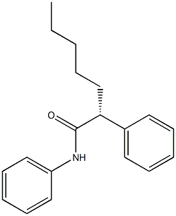 [R,(-)]-2,N-Diphenylheptanamide Struktur