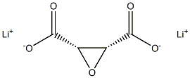 (2S,3R)-2,3-Oxiranedicarboxylic acid dilithium salt Struktur