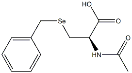 (-)-N-Acetyl-3-(benzylseleno)-L-alanine Struktur