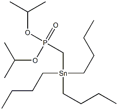 Tributylstannylmethylphosphonic acid diisopropyl ester Struktur