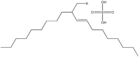 Sulfuric acid 2-nonyl-3-undecenyl=potassium ester salt Struktur