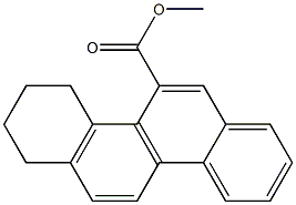 1,2,3,4-Tetrahydro-5-chrysenecarboxylic acid methyl ester Struktur