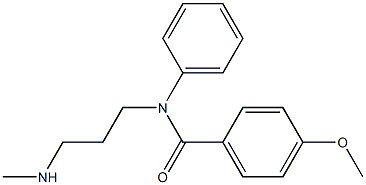 4-Methoxy-N-phenyl-N-[3-(methylamino)propyl]benzamide Struktur