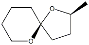 (2S,5S)-2-Methyl-1,6-dioxaspiro[4.5]decane Struktur