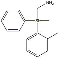 (Aminomethyl)(o-tolyl)(methyl)phenylsilane Struktur