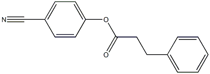 3-Phenylpropionic acid 4-cyanophenyl ester Struktur