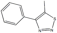 4-(Phenyl)-5-methyl-1,2,3-thiadiazole Struktur