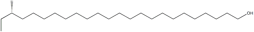 [S,(+)]-22-Methyl-1-tetracosanol Struktur