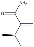 [R,(-)]-3-Methyl-2-methylenevaleramide Struktur