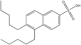 5,6-Dipentyl-2-naphthalenesulfonic acid Structure