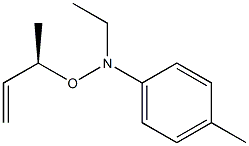 (-)-N-Ethyl-O-[(R)-1-methylallyl]-N-p-tolylhydroxylamine Struktur