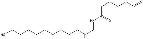 N-[[(9-Hydroxynonyl)amino]methyl]-6-heptenamide Struktur