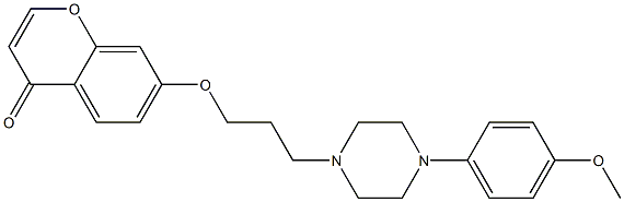 7-[3-[4-(4-Methoxyphenyl)-1-piperazinyl]propyloxy]-4H-1-benzopyran-4-one Struktur