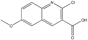 6-Methoxy-2-chloroquinoline-3-carboxylic acid Struktur