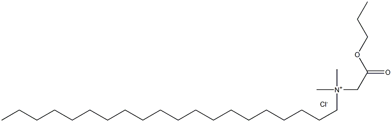 N,N-Dimethyl-N-(propoxycarbonylmethyl)eicosylammonium chloride Struktur