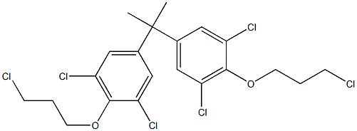 2,2-Bis[3,5-dichloro-4-(3-chloropropoxy)phenyl]propane Struktur