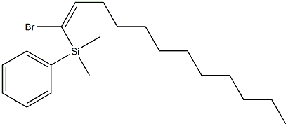 (E)-1-Bromo-1-(phenyldimethylsilyl)-1-dodecene Struktur