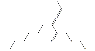 1-(Methoxymethoxy)-3-heptyl-3,4-hexadien-2-one Struktur